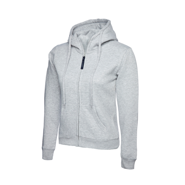 Ladies Classic Full Zip Hooded Sweatshirt