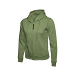 Ladies Classic Full Zip Hooded Sweatshirt