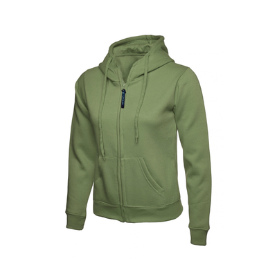 Ladies Classic Full Zip Hooded Sweatshirt