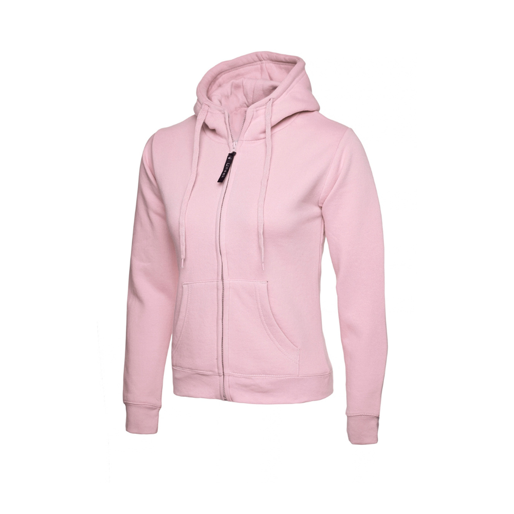 Ladies Classic Full Zip Hooded Sweatshirt
