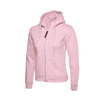 Ladies Classic Full Zip Hooded Sweatshirt
