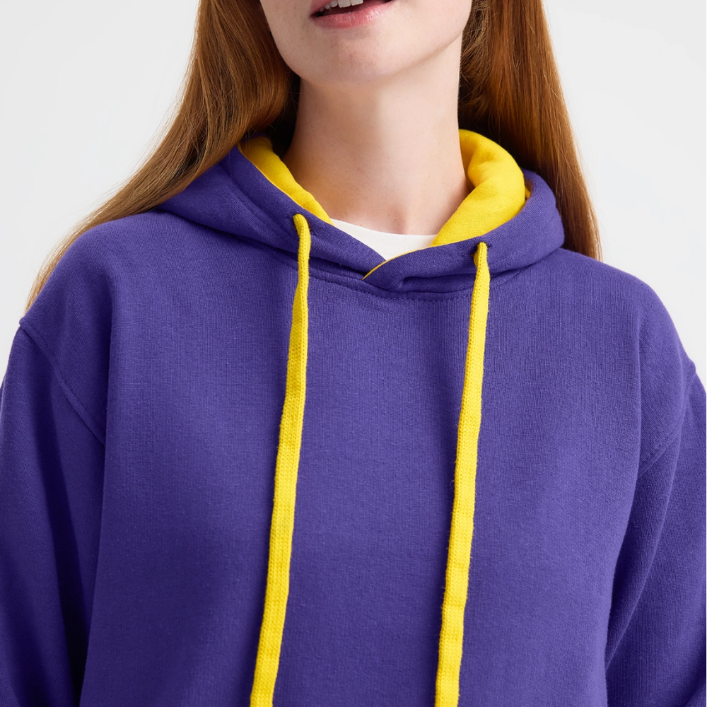 Contrast Hooded Sweatshirt