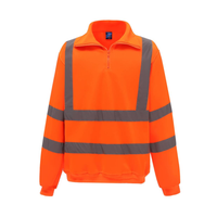 Yoko Hi-Vis Zip Neck Sweatshirt