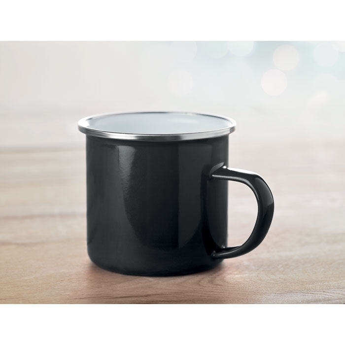 Branded Metal mug with enamel layer 350ml