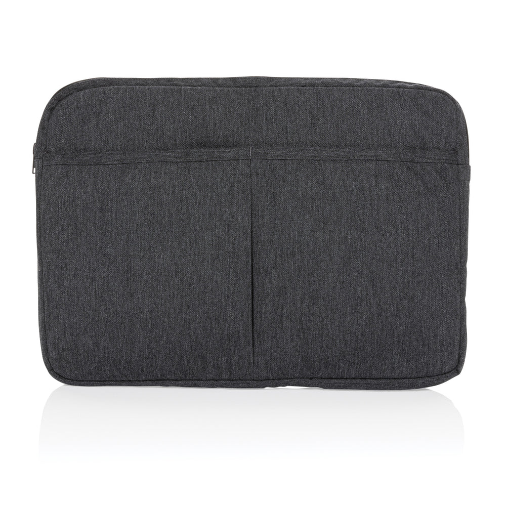 Branded Laluka AWARE™ recycled cotton 15.6 inch laptop sleeve
