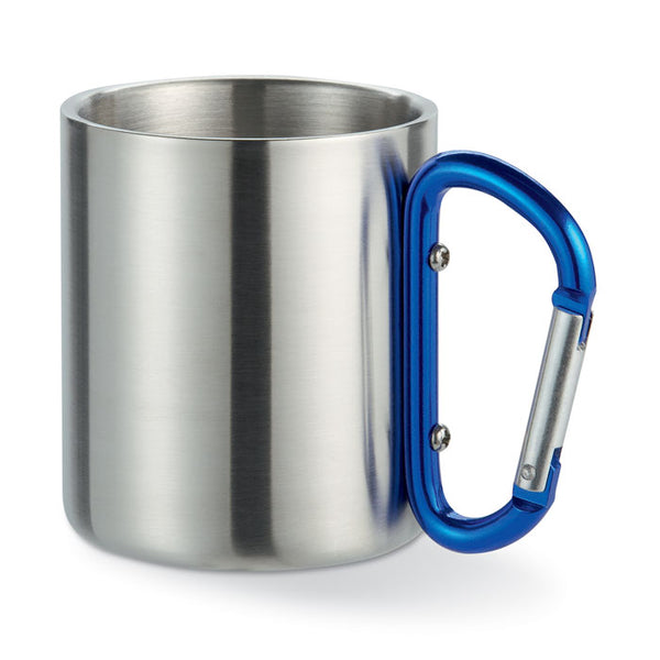 Metal mug & carabiner handle