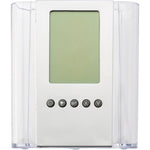 Branded Anton Pen holder with clock
