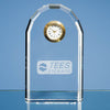 Branded 13cm Optical Crystal Bevelled Arch Clock