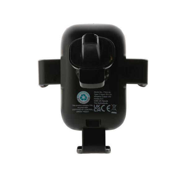 Branded RCS recycled plastic 10W wireless charging car holder