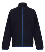 Regatta Kids Full Zip Micro Fleece Jacket Navy/New Royal Blue