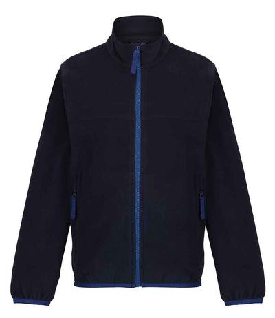 Regatta Kids Full Zip Micro Fleece Jacket Navy/New Royal Blue