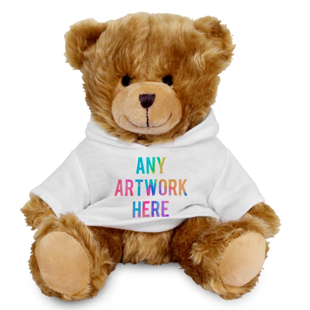 Branded White Hoodie Bear