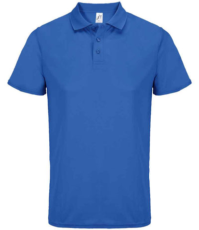 SOL'S Unisex Pitcher Recycled Polyester Piqué Polo Shirt Royal Blue