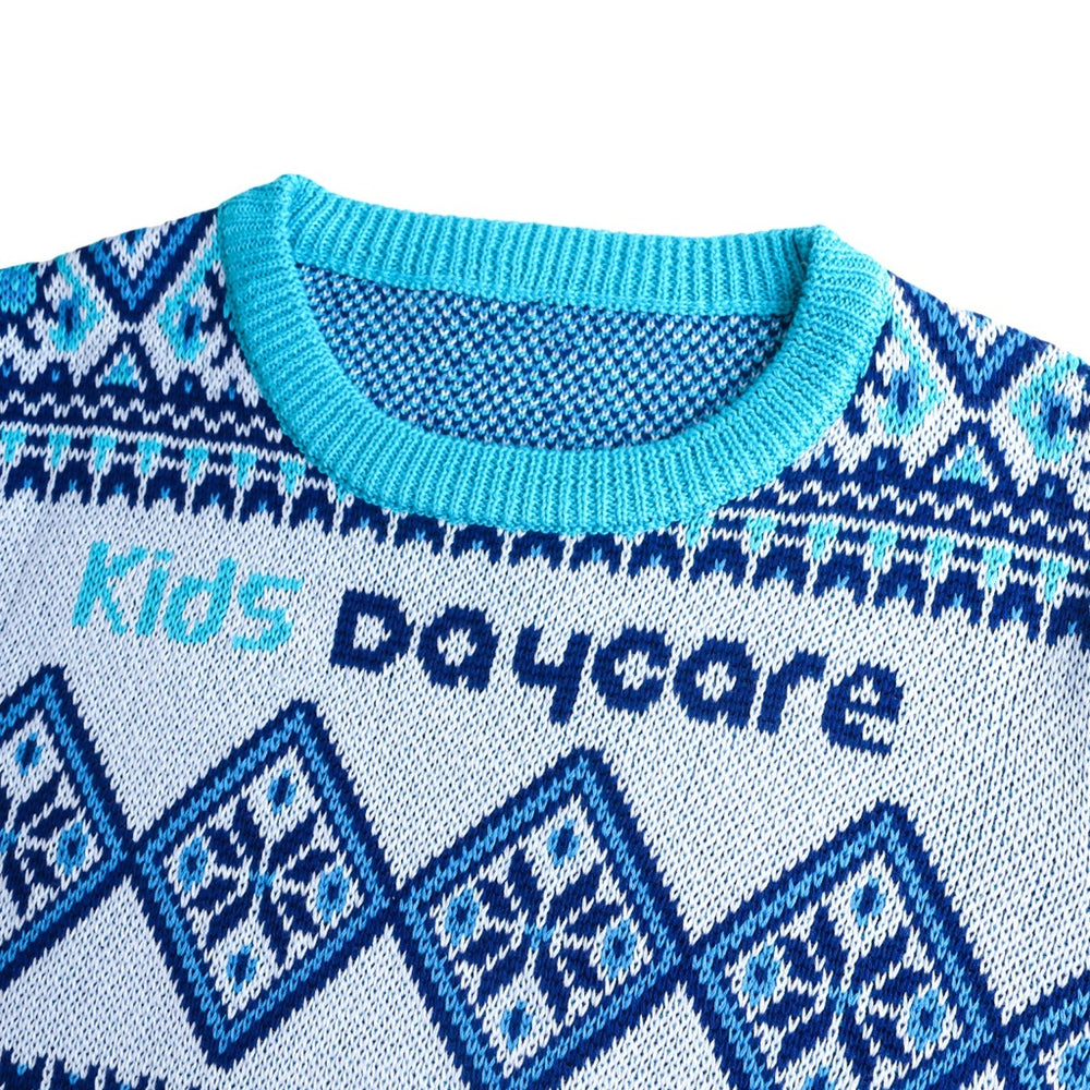 Unisex Winter Acrylic Cotton Jacquard Sweater