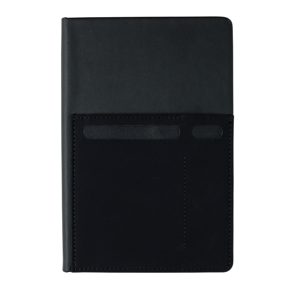 Branded A5 Deluxe notebook with smart pockets