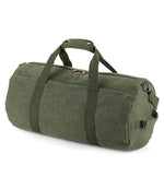 BagBase Vintage Canvas Barrel Bag