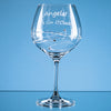 610ml 'Just For You' Diamante Gin Glass with Spiral Design Cutting