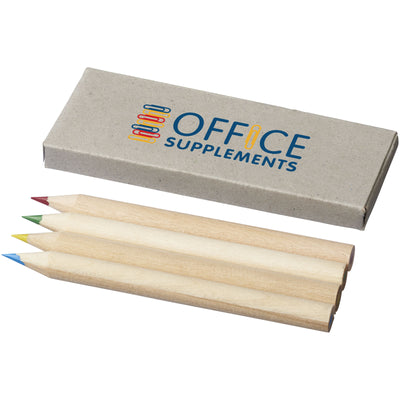 Branded Tullik 4-piece coloured pencil set