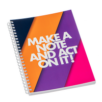 A5 Notepad with Wrapover Front Cover