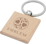 Branded Woodbridge Keyring - Square