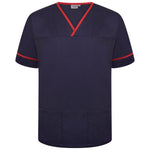 Behrens Contrast Trim Smart Scrub Top