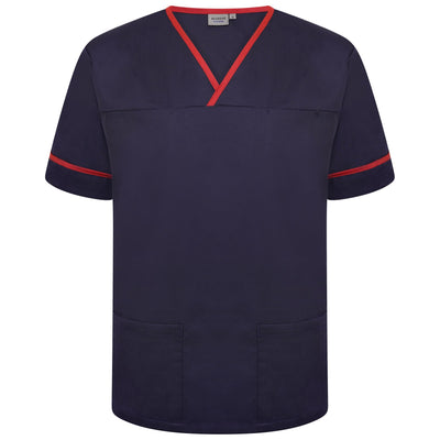 Branded Behrens Contrast Trim Smart Scrub Top