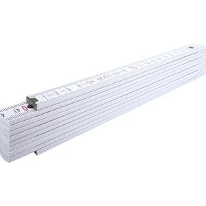 Nizels 2m foldable ruler (white)