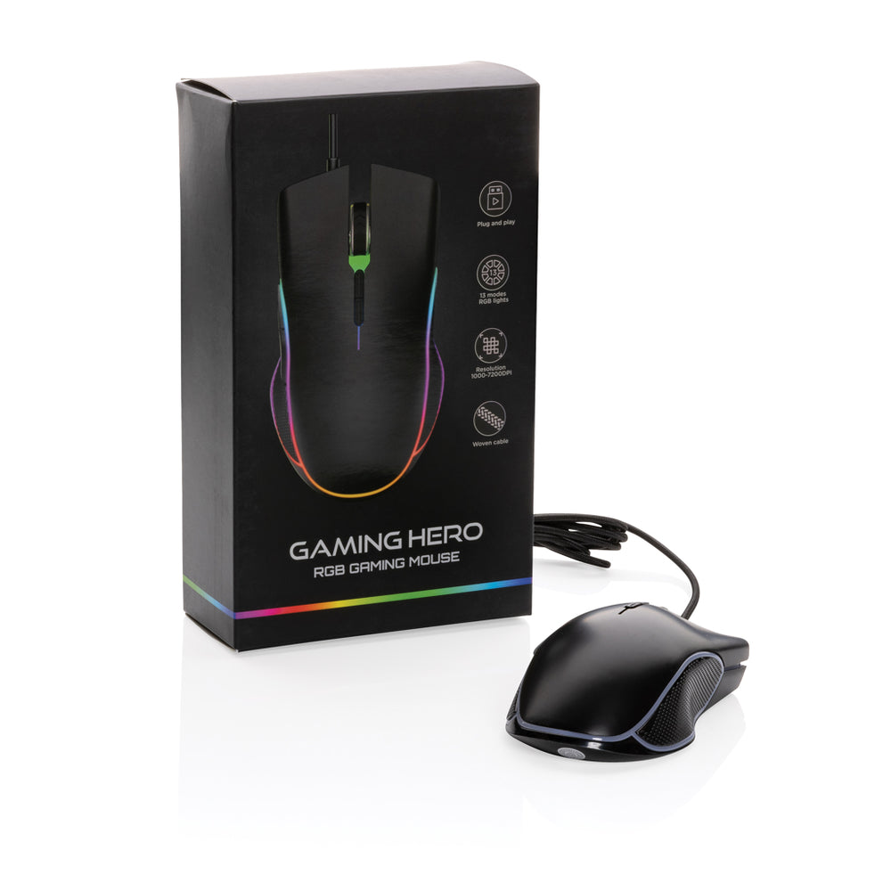 Branded RGB gaming mouse