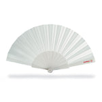 Branded Manual hand fan with plastic handle
