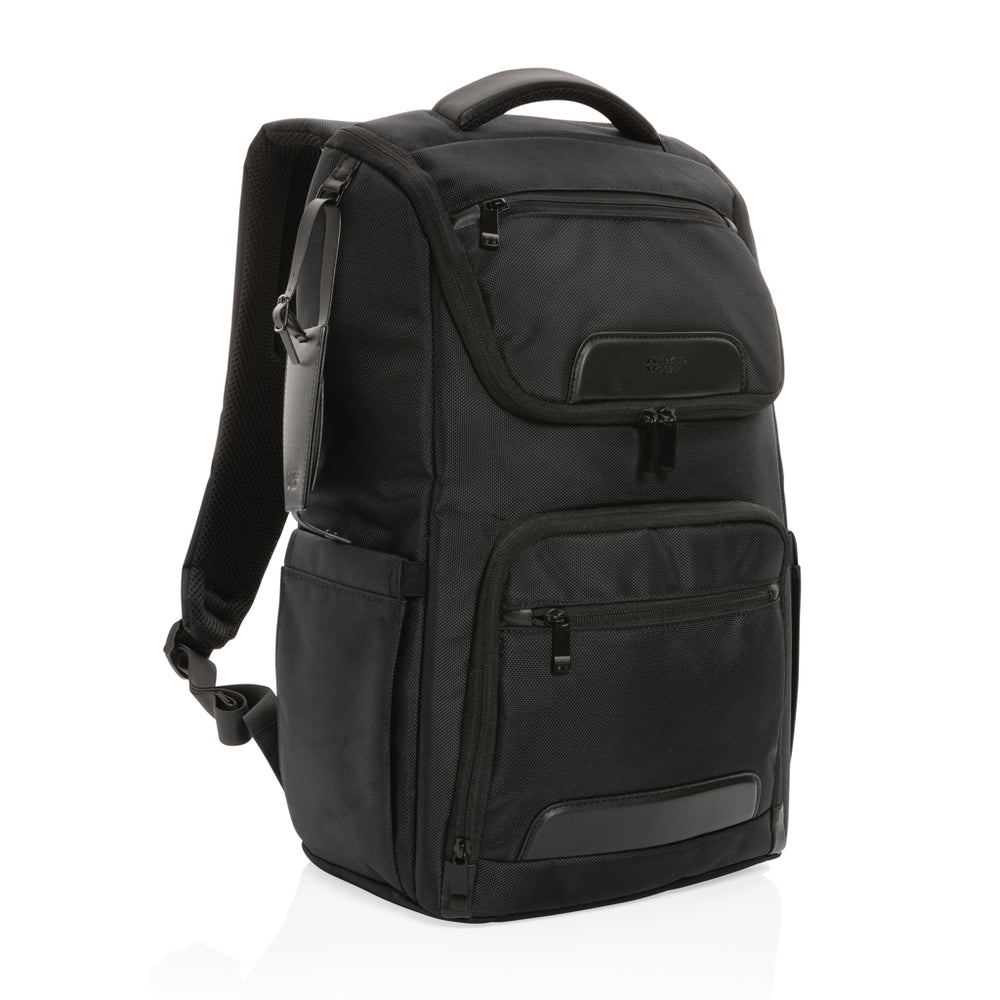 Branded Swiss Peak AWARE™ RPET Voyager 15.6" laptop backpack