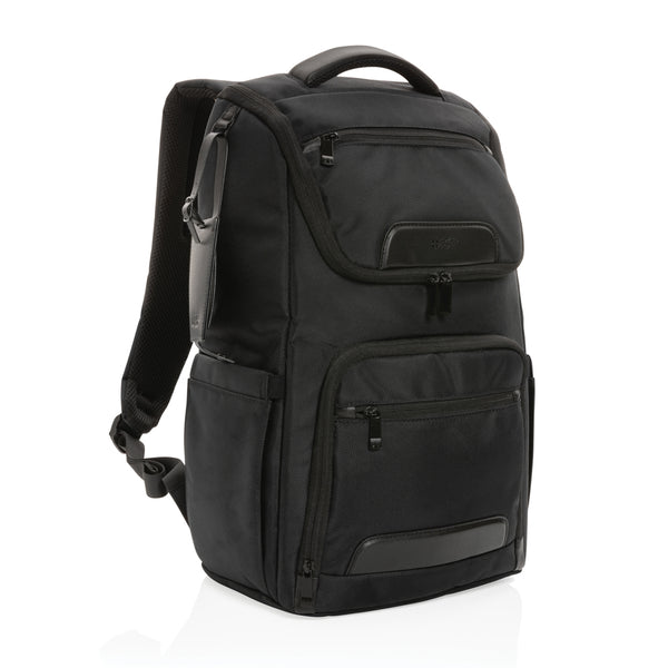 Branded Swiss Peak AWARE™ RPET Voyager 15.6" laptop backpack