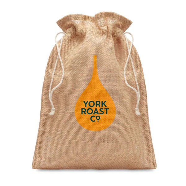 Branded Medium jute gift bag 25 x 32cm