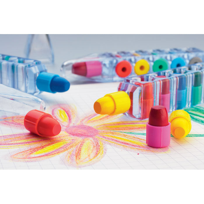 Branded Set of 6 wax crayons