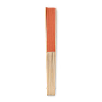 Manual hand fan with bamboo handle