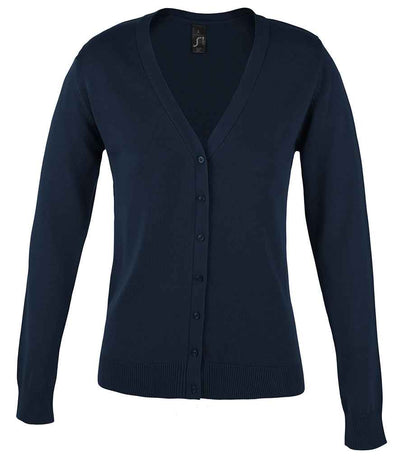 Branded SOL'S Ladies Golden Cotton Acrylic V Neck Cardigan