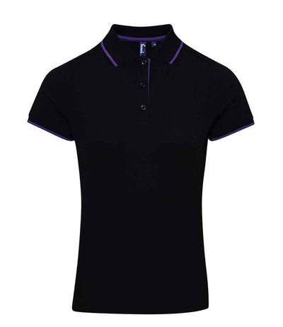 Premier Ladies Contrast Coolchecker® Piqué Polo Shirt