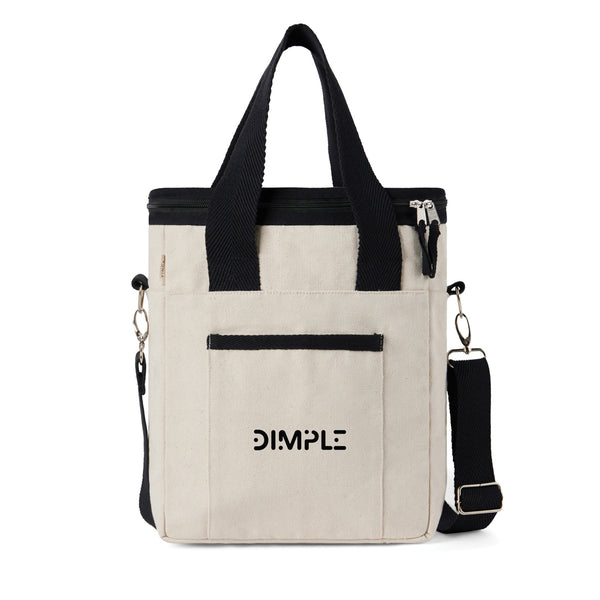 Branded VINGA Volonne AWARE™ recycled canvas cooler tote bag