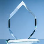 Branded 15cm x 10cm x 15mm Clear Glass Majestic Diamond Award