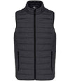 Kariban Lightweight Padded Bodywarmer Marl Dark Grey