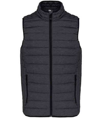 Kariban Lightweight Padded Bodywarmer Marl Dark Grey