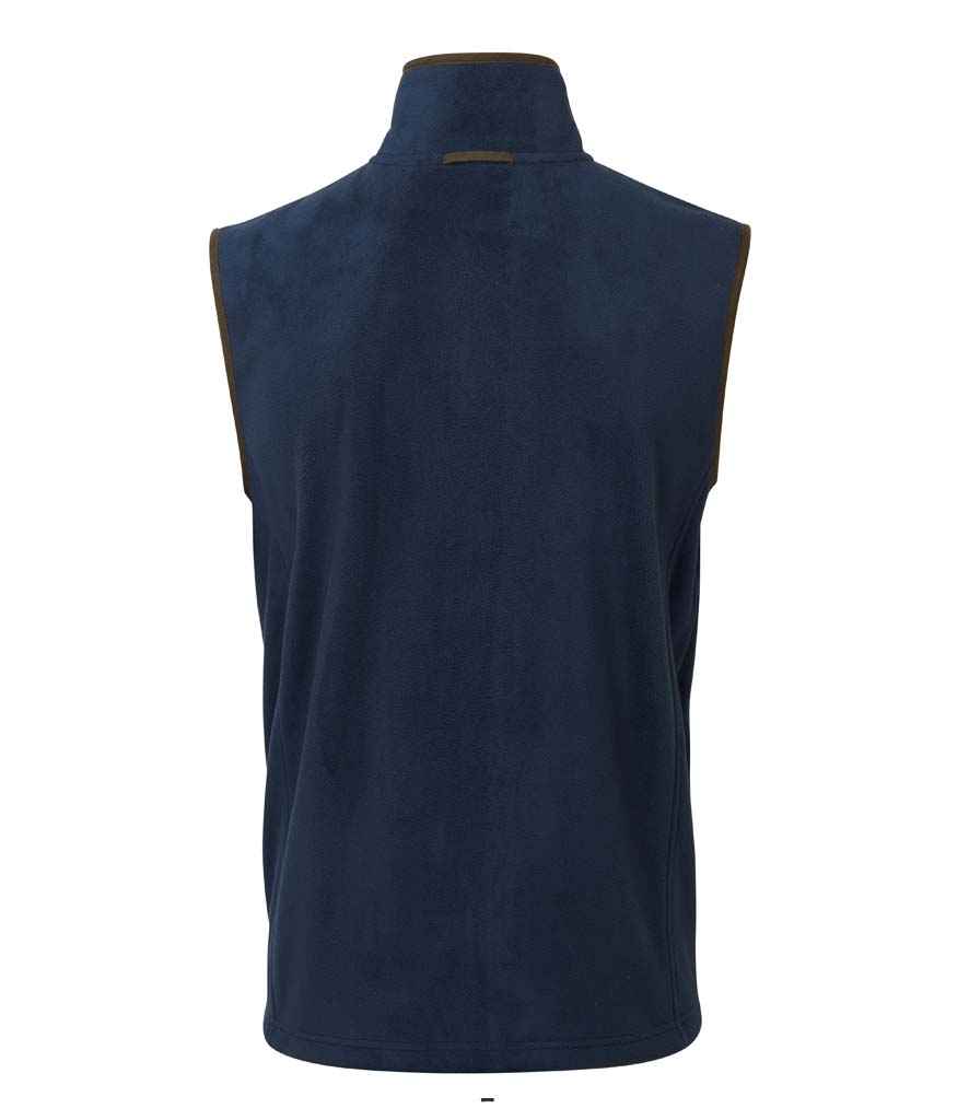 Premier Artisan Fleece Gilet Navy/Brown