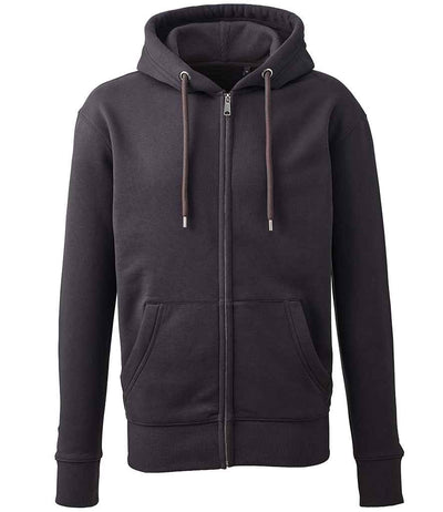 Anthem Organic Full Zip Hoodie Charcoal