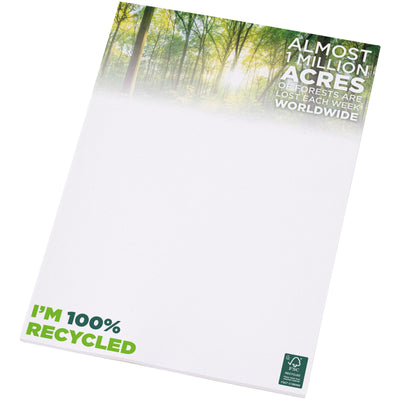 Branded Desk-Mate® A4 recycled notepad 50 pages
