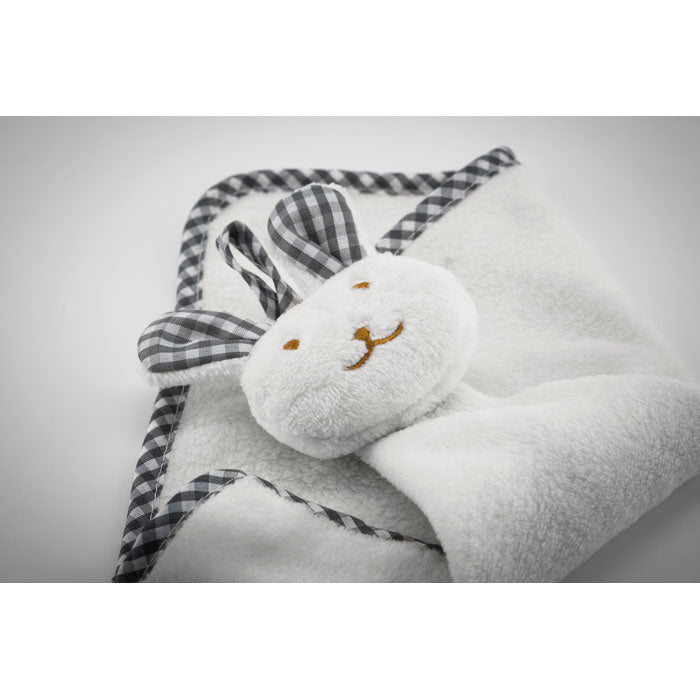Branded Plush rabbit design baby towel