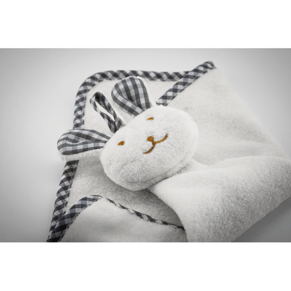 Branded Plush rabbit design baby towel