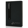 Standard hardcover PU A5 notebook with stylus pen