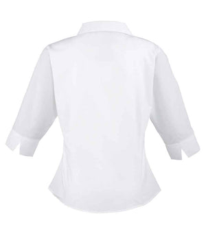 Premier Ladies 3/4 Sleeve Poplin Blouse