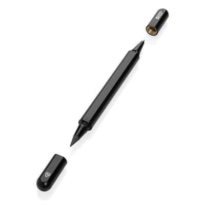 Branded Swiss Peak Storm RCS recycled aluminum dual tip pen