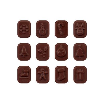 Advent Calendars, Mini Advent Calendar, Vegan Dark Chocolate, 71% Cocoa Bespoke