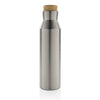 Branded Gaia RCS certified recycled stainless steel vacuum bottle
